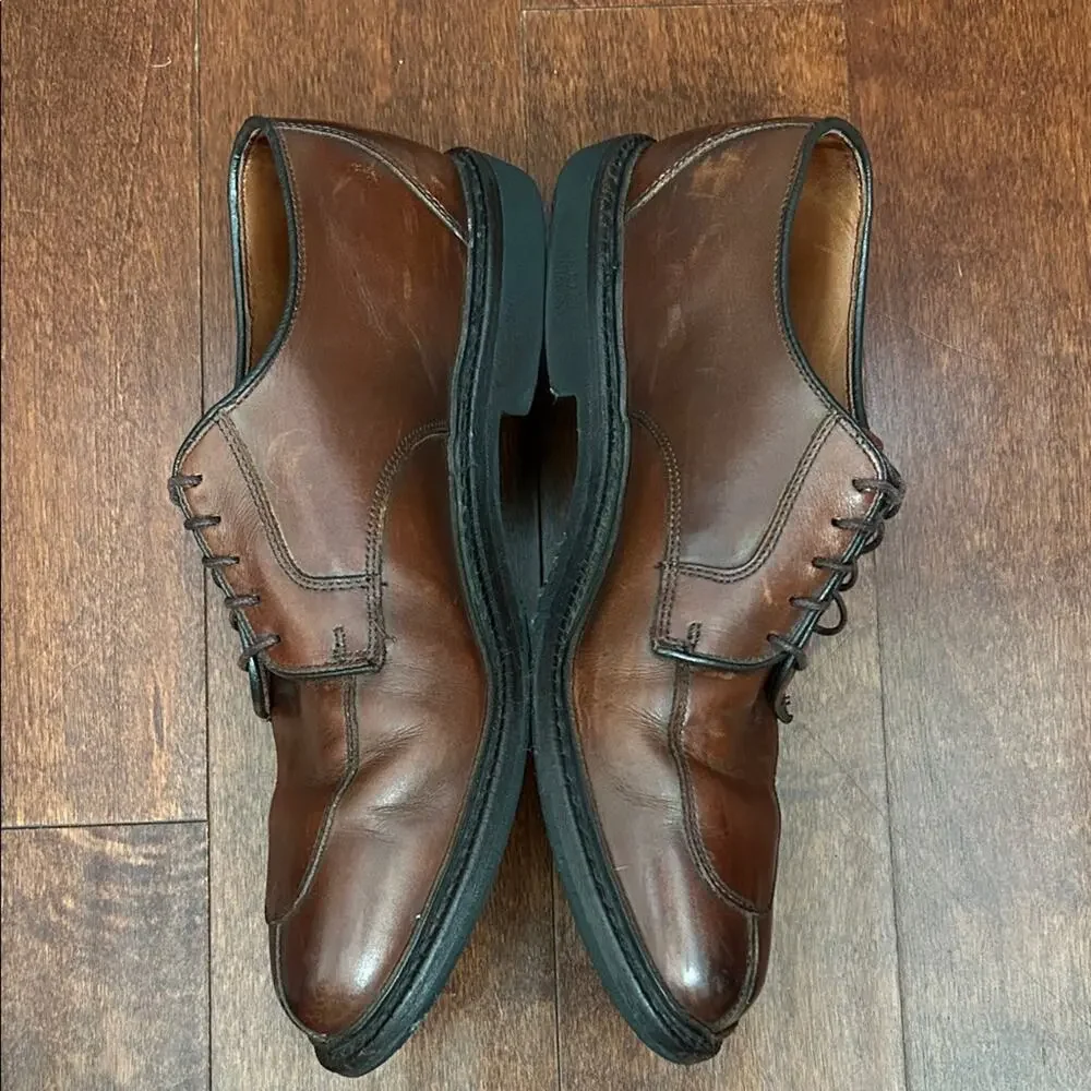 Allen Edmonds Brown Leather Derby Oxfords, Size 10